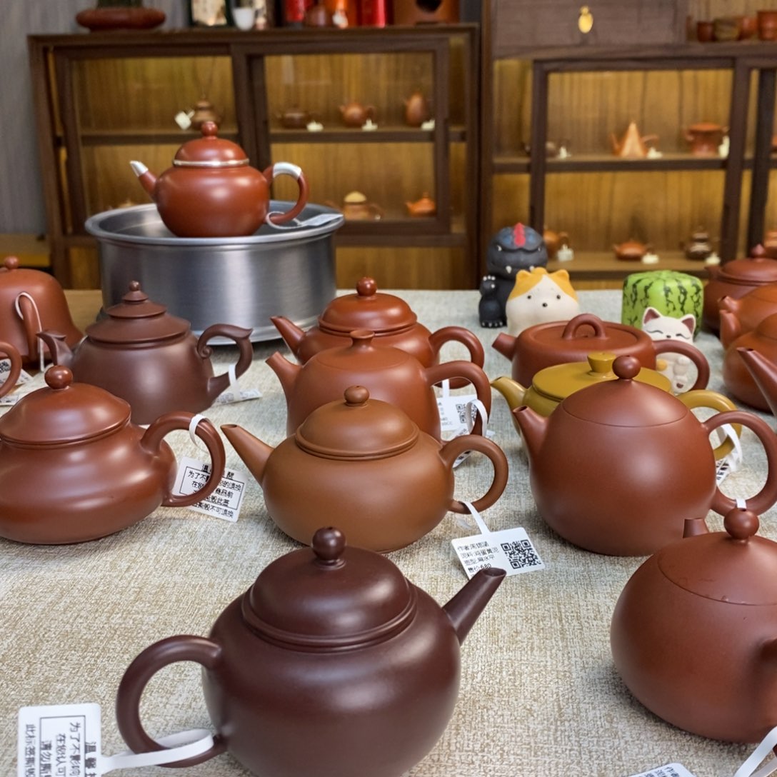 紫砂茶壶茶**想手拉壶潮州