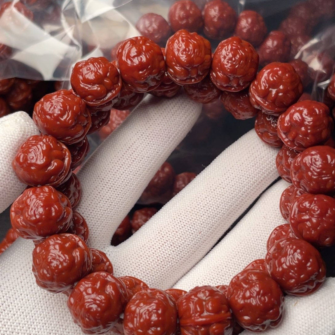 新***箱猴头核桃手串蟾王