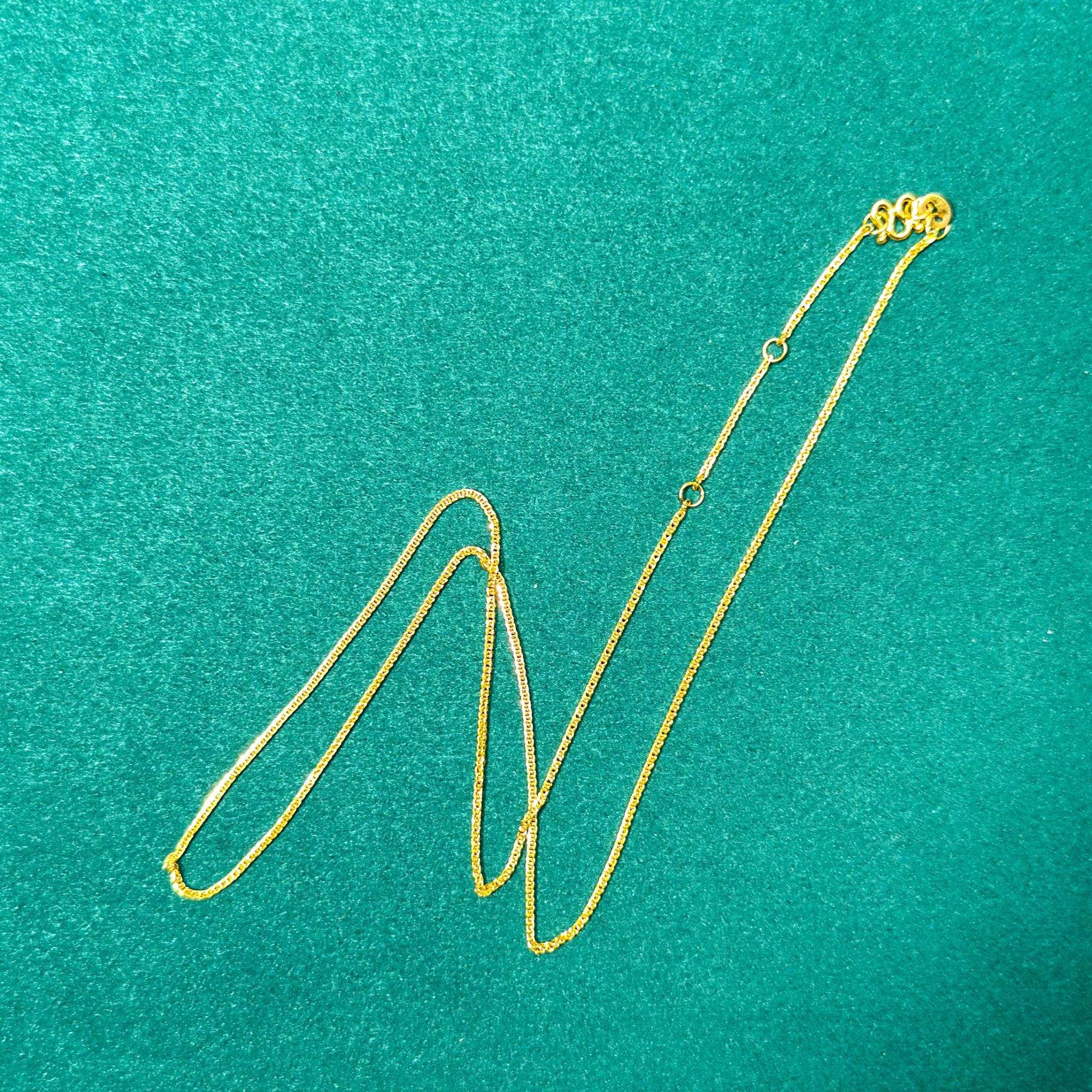 足金 精工5G肖邦链 长约50cm