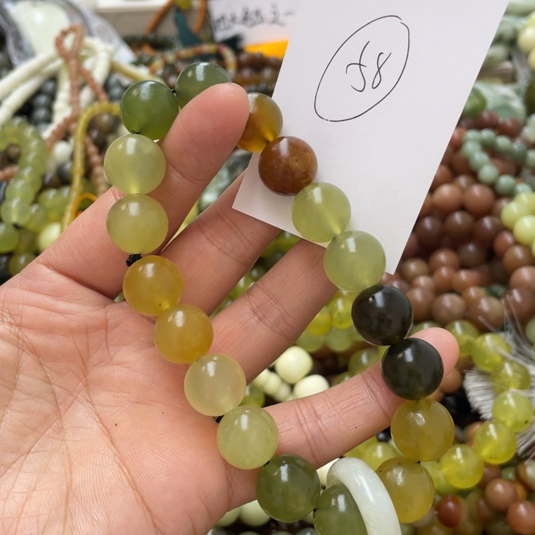 蛇纹石玉手链未镶嵌