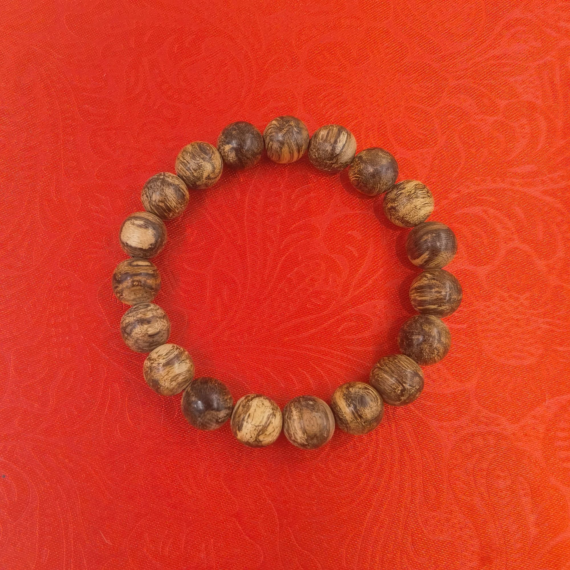 沉香达拉干极品虎斑纹1.0cm单圈九九沉沉香手串