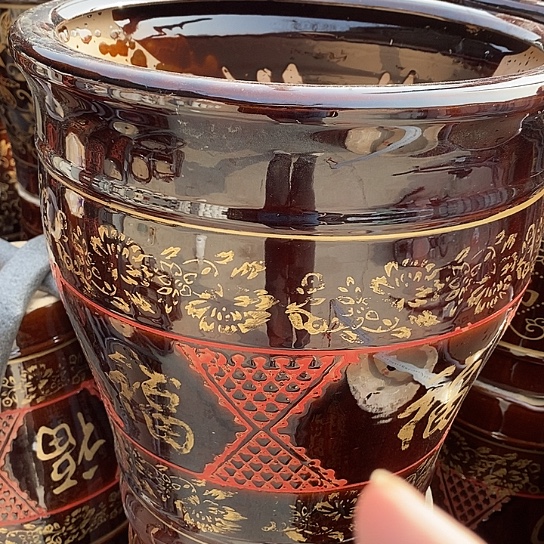 陶瓷花盆厂家清微瑕口32高36