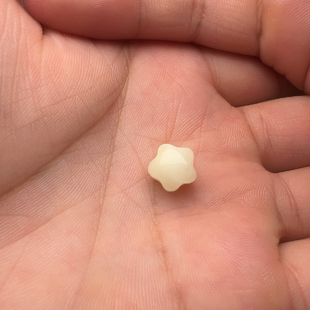 蜜蜡颈饰未镶嵌星星提溜吊坠（微瑕漏）（打孔不退换）