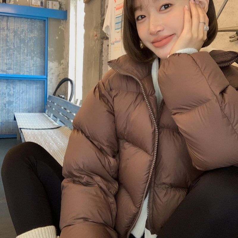 2025年新款棉服女冬短款韩版宽松加厚棉衣棉袄肯豆风纯色潮流外套