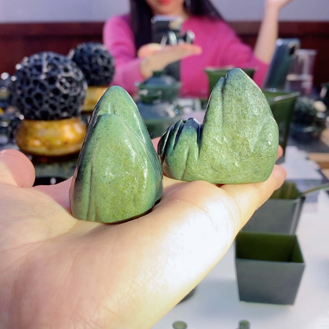 和田玉（青玉）挂件未镶嵌