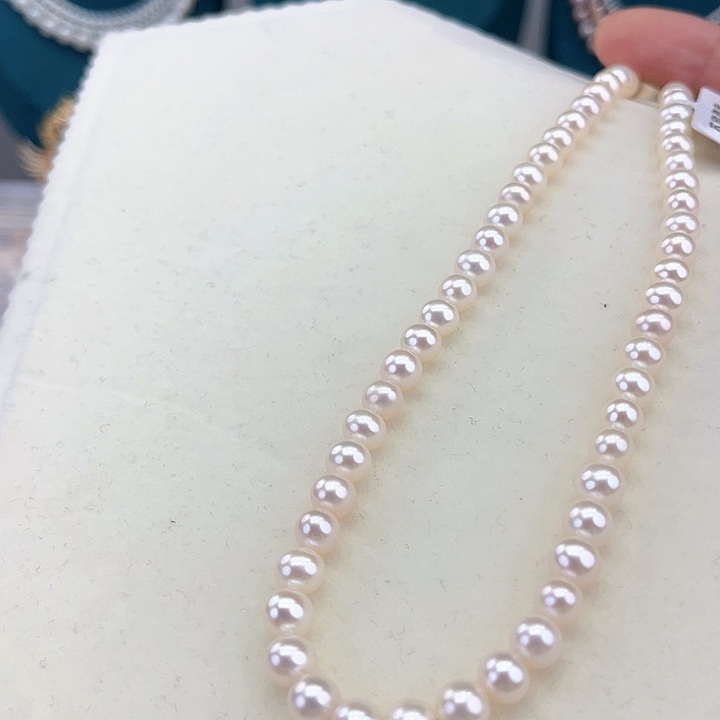 淡水珍珠颈饰银S925镶嵌卡6炫彩高品