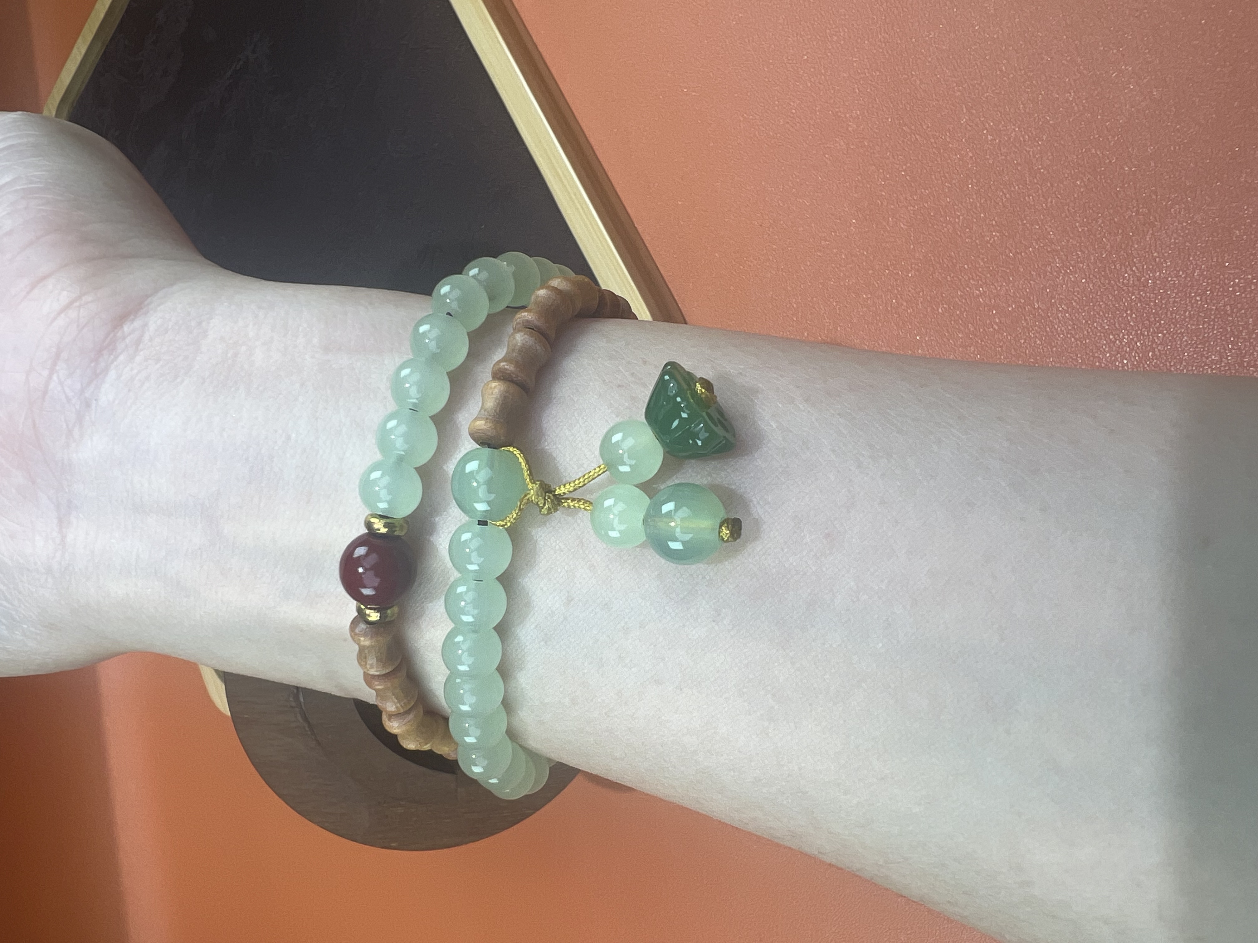 静姐专属檀香木精美手串无礼盒MK583