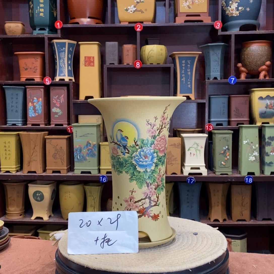 紫砂花盆紫砂花盆