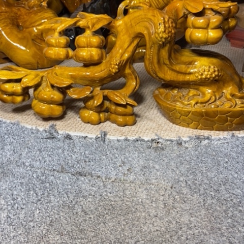 金丝楠盆景树摆件