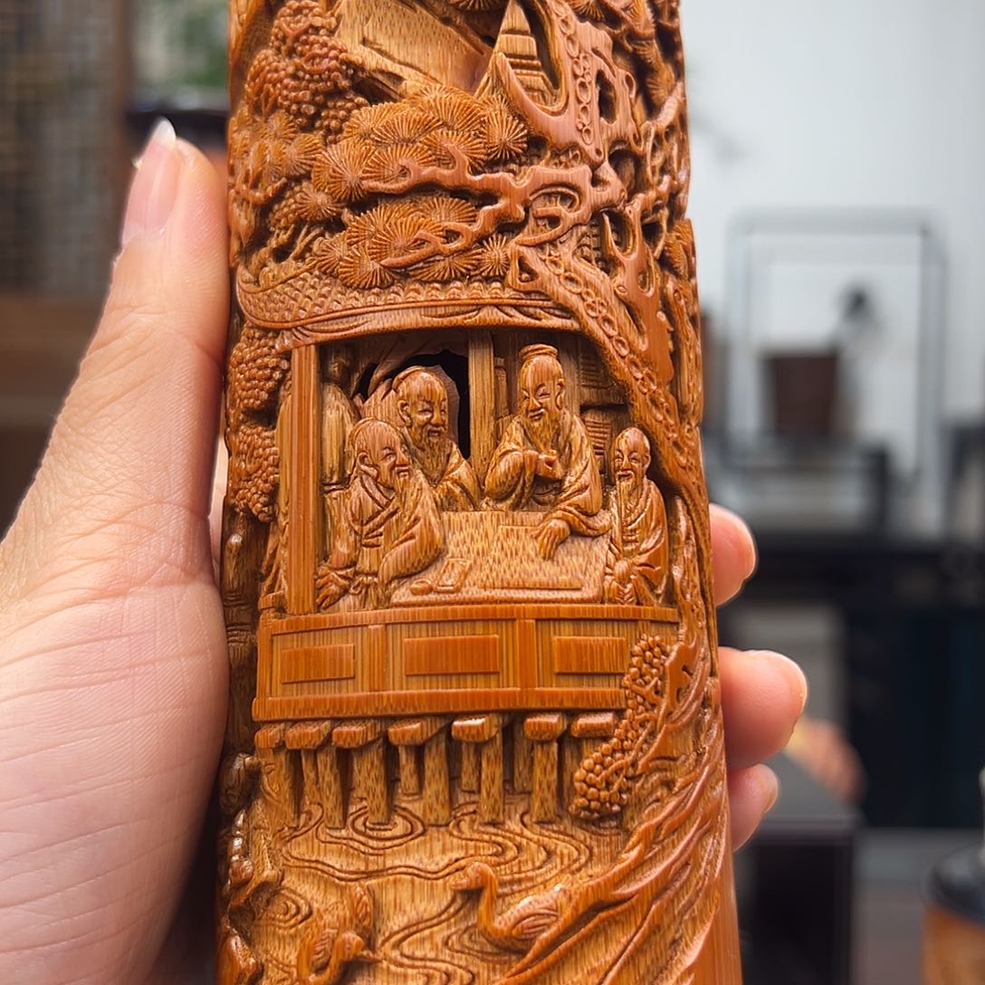 竹偌*堂兰亭雅集茶叶罐