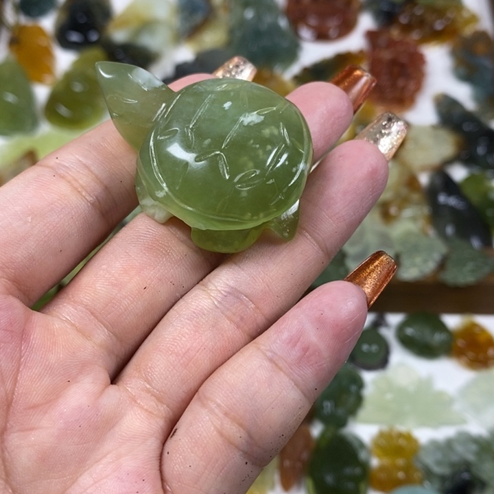蛇纹石玉未镶嵌手把