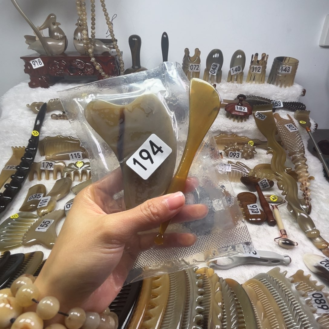 晴***^牛角牛角梳牛角福利款