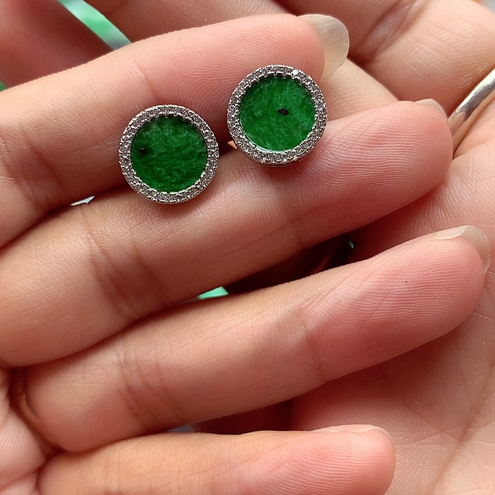 翡翠银S925镶嵌颈饰翡翠