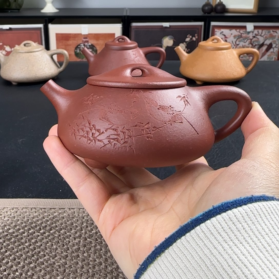 裤***叔茶壶紫砂微瑕景舟