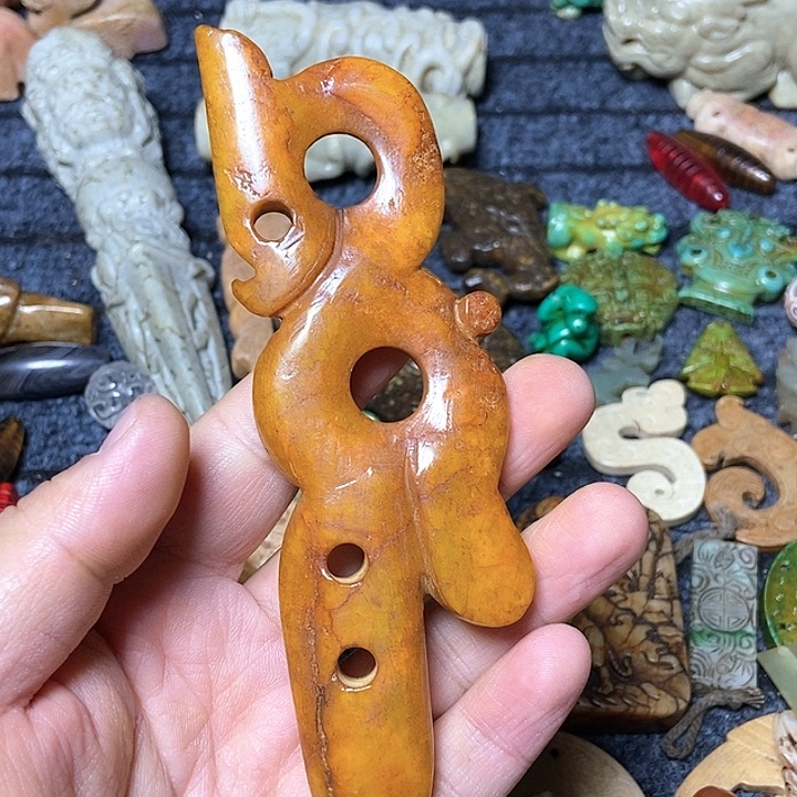 和田玉未镶嵌颈饰187