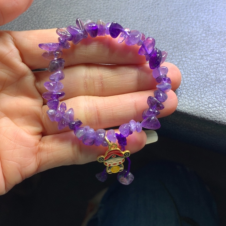 烟晶手链银S925镶嵌水晶