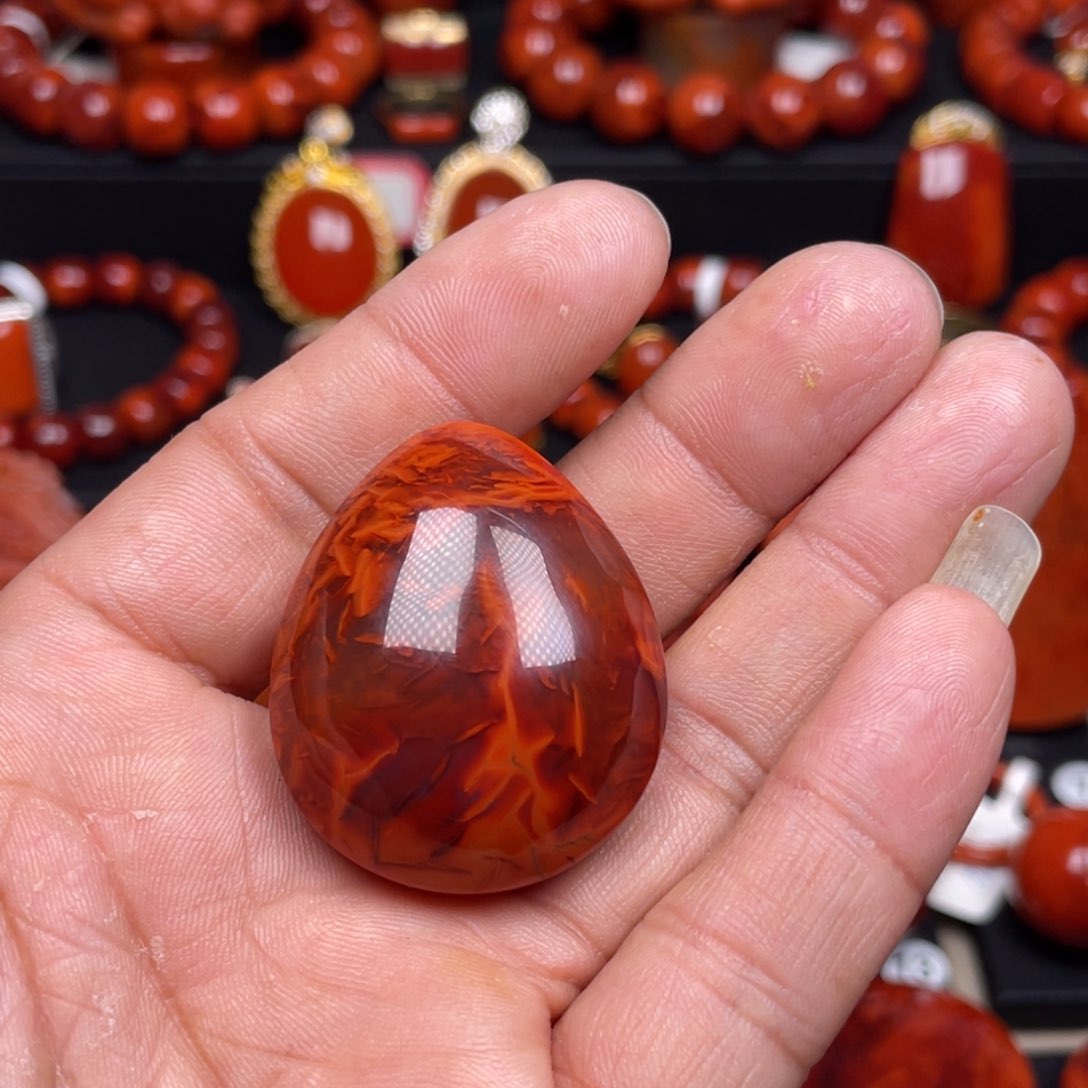 南红玛瑙珠宝奇石未镶嵌吊坠