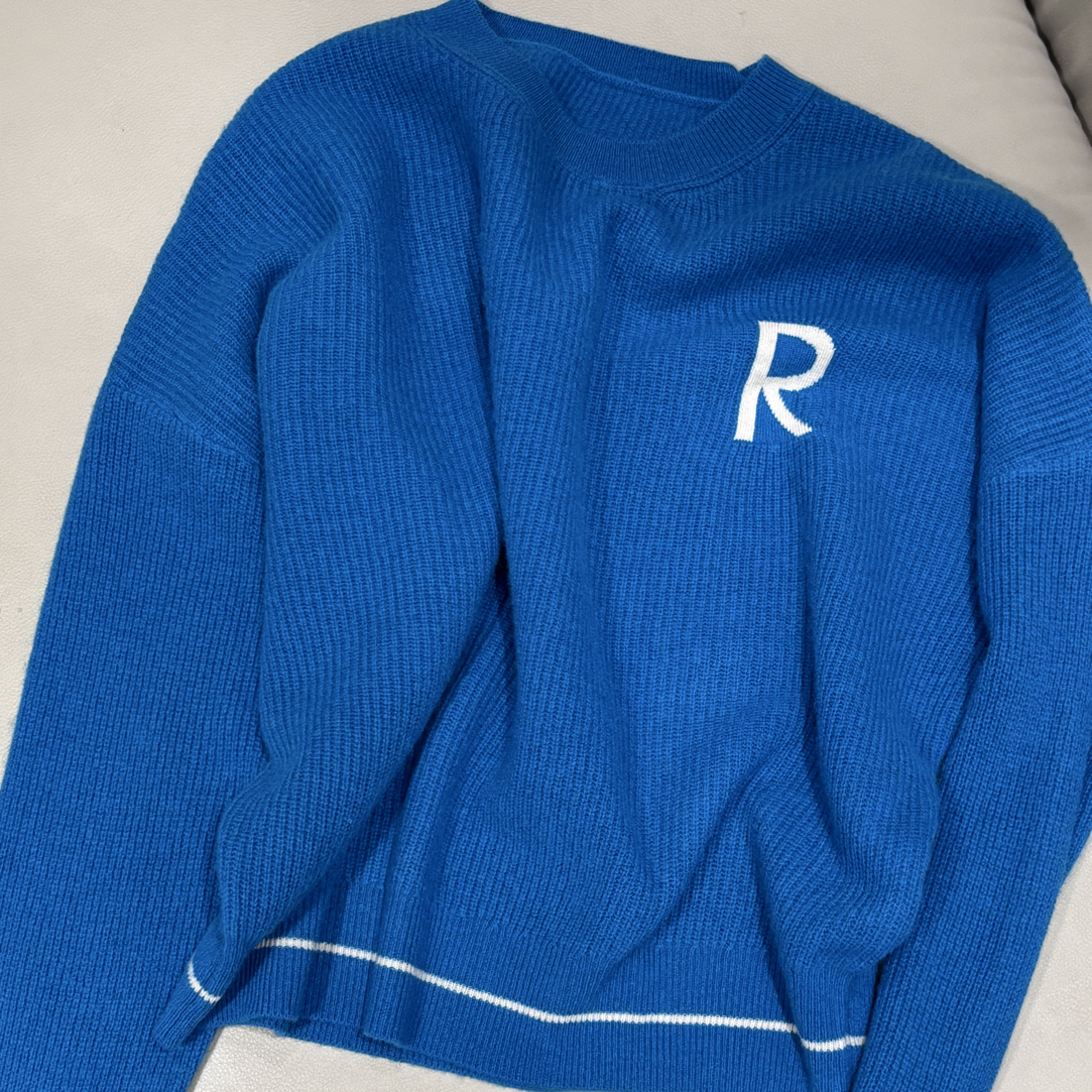 女秋冬加厚蓝色毛衣保暖显瘦百搭针织内搭打底衫上衣纯色简约白色