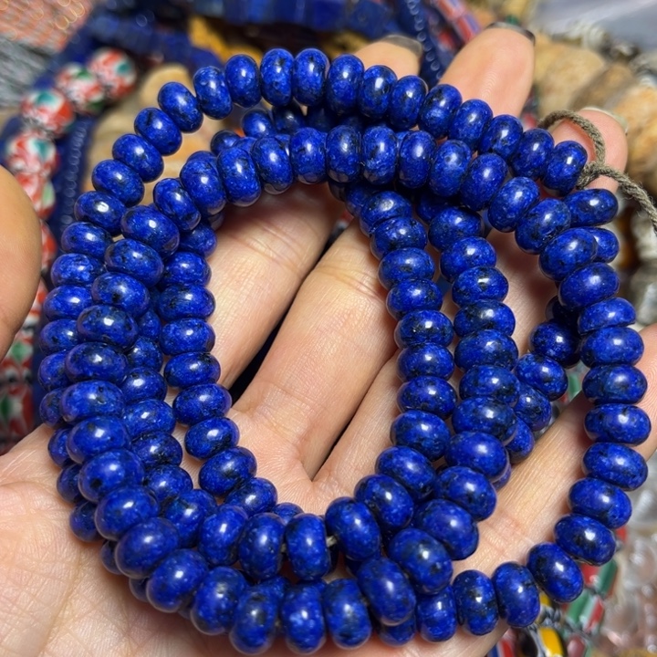 玻璃颈饰3152青金石一条