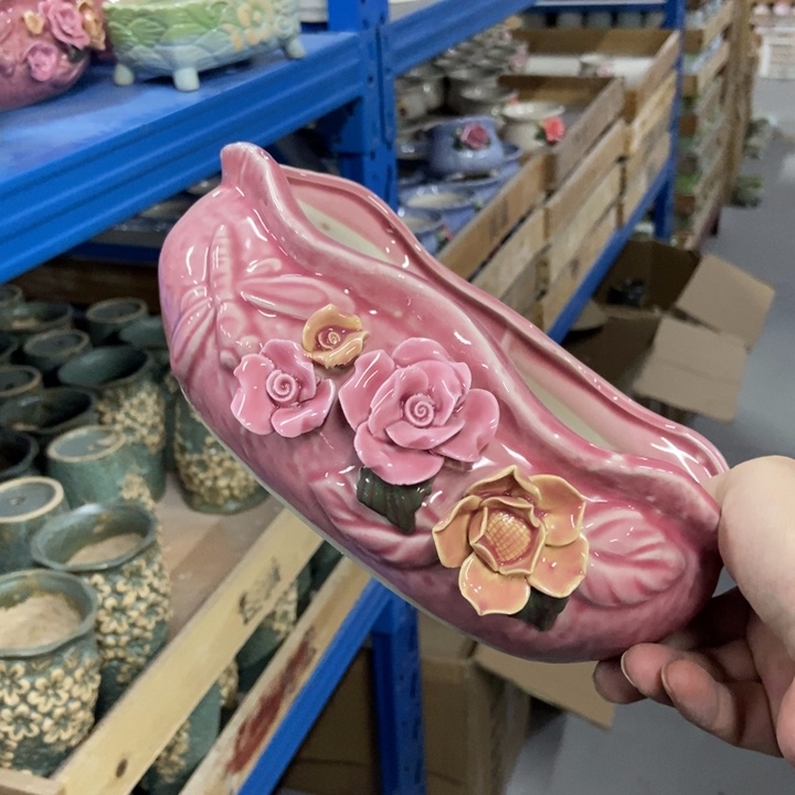 陶瓷花盆单场满9.9发22*12*8