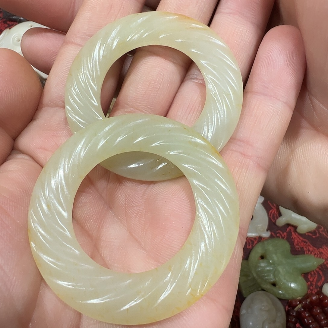 先***房和田玉（糖玉）未镶嵌挂件