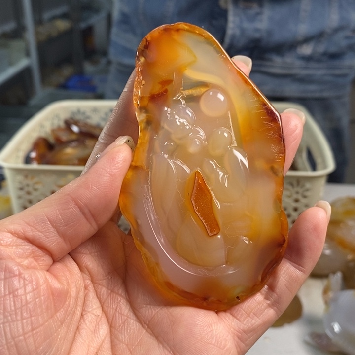 玛瑙/玉髓吊坠(不含链)未镶嵌