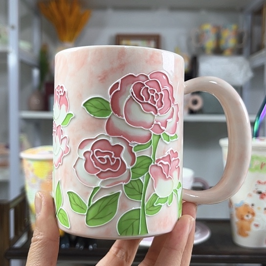 手绘高温釉下彩陶瓷