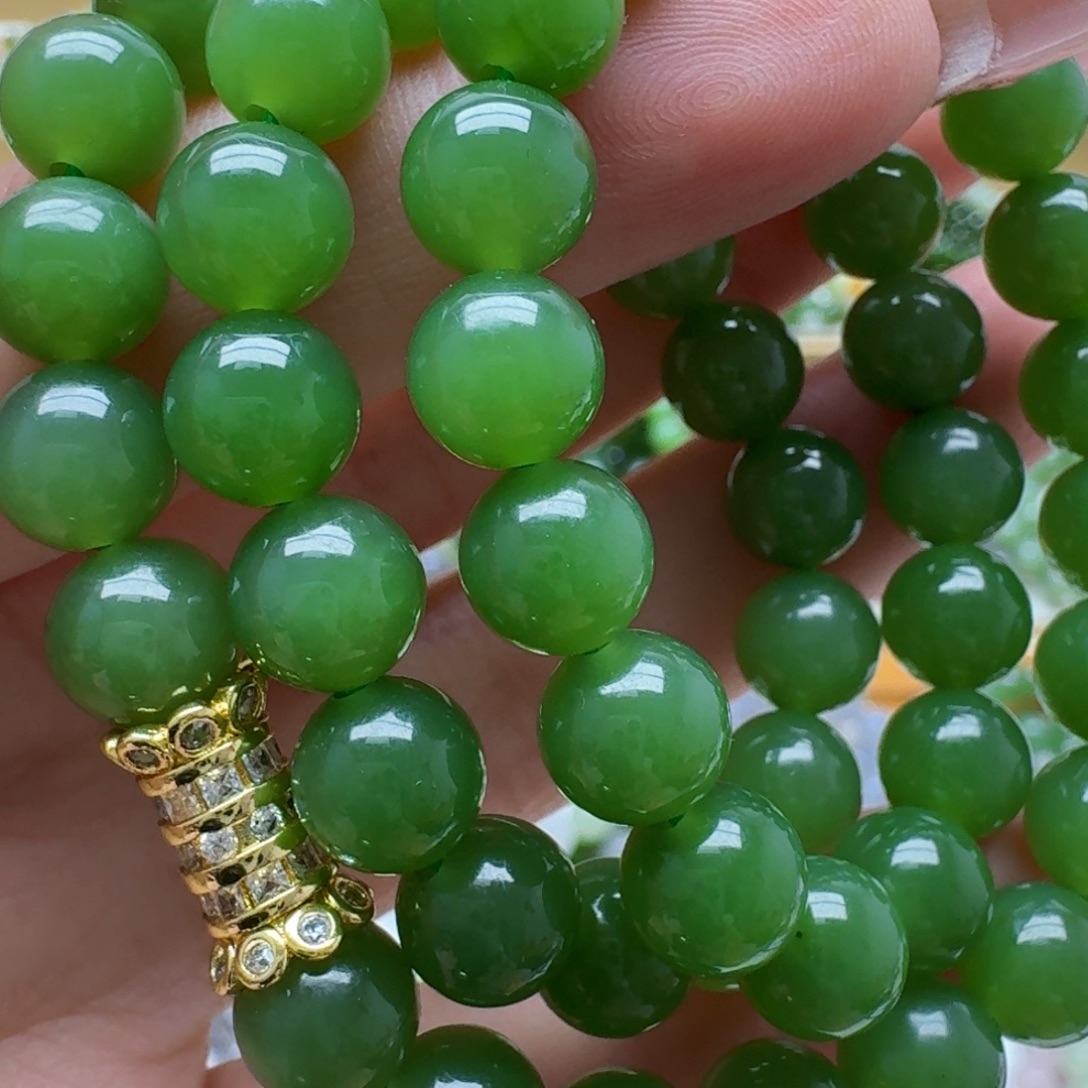 和田玉未镶嵌手链