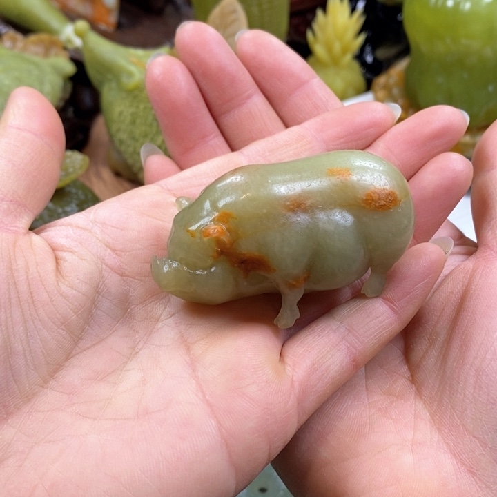 蛇纹石玉手把未镶嵌