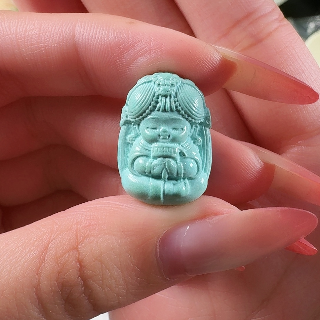 绿松石未镶嵌吊坠(不含链)扎基拉姆