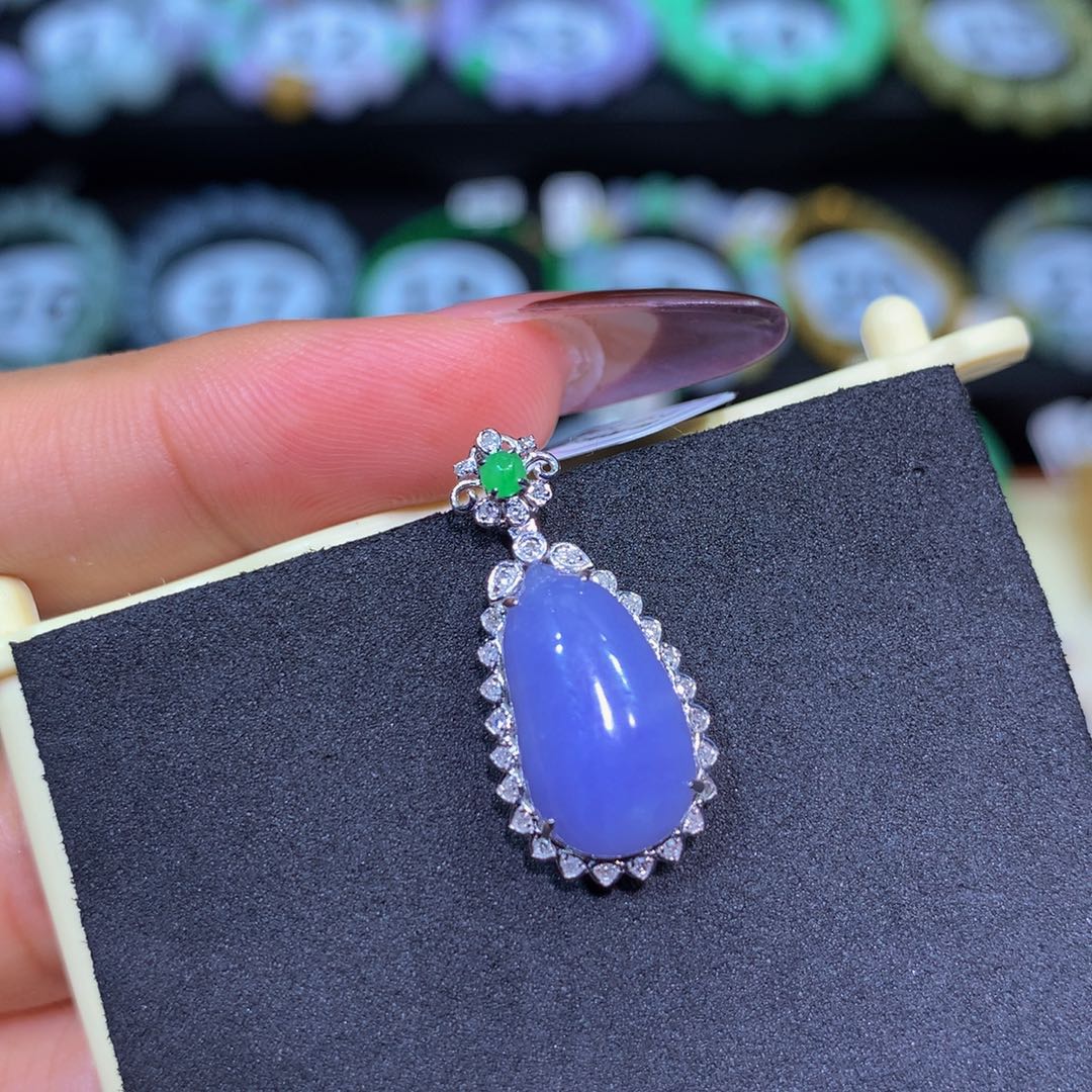 翡翠18K金镶嵌手链