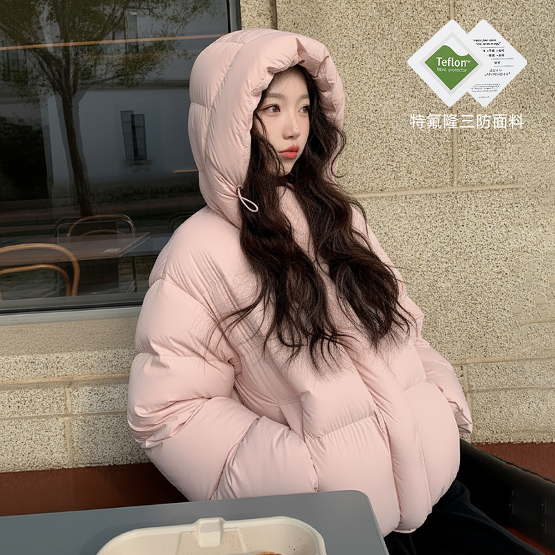 短款羽绒服女2025新款爆款新国标90白鸭绒高级品质外出外套连帽