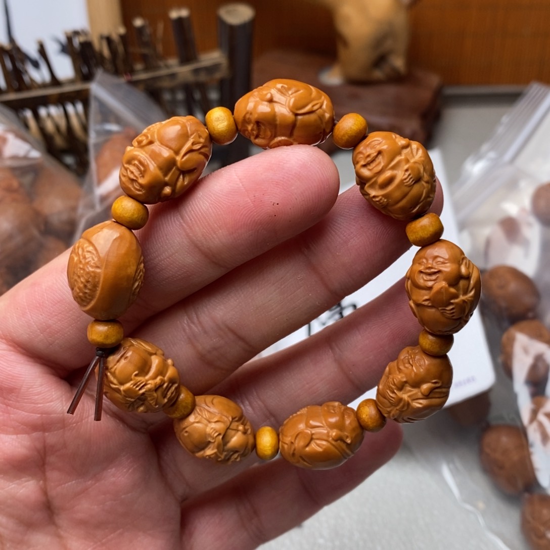 橄榄核手串/手链橄榄核雕刻工艺宇