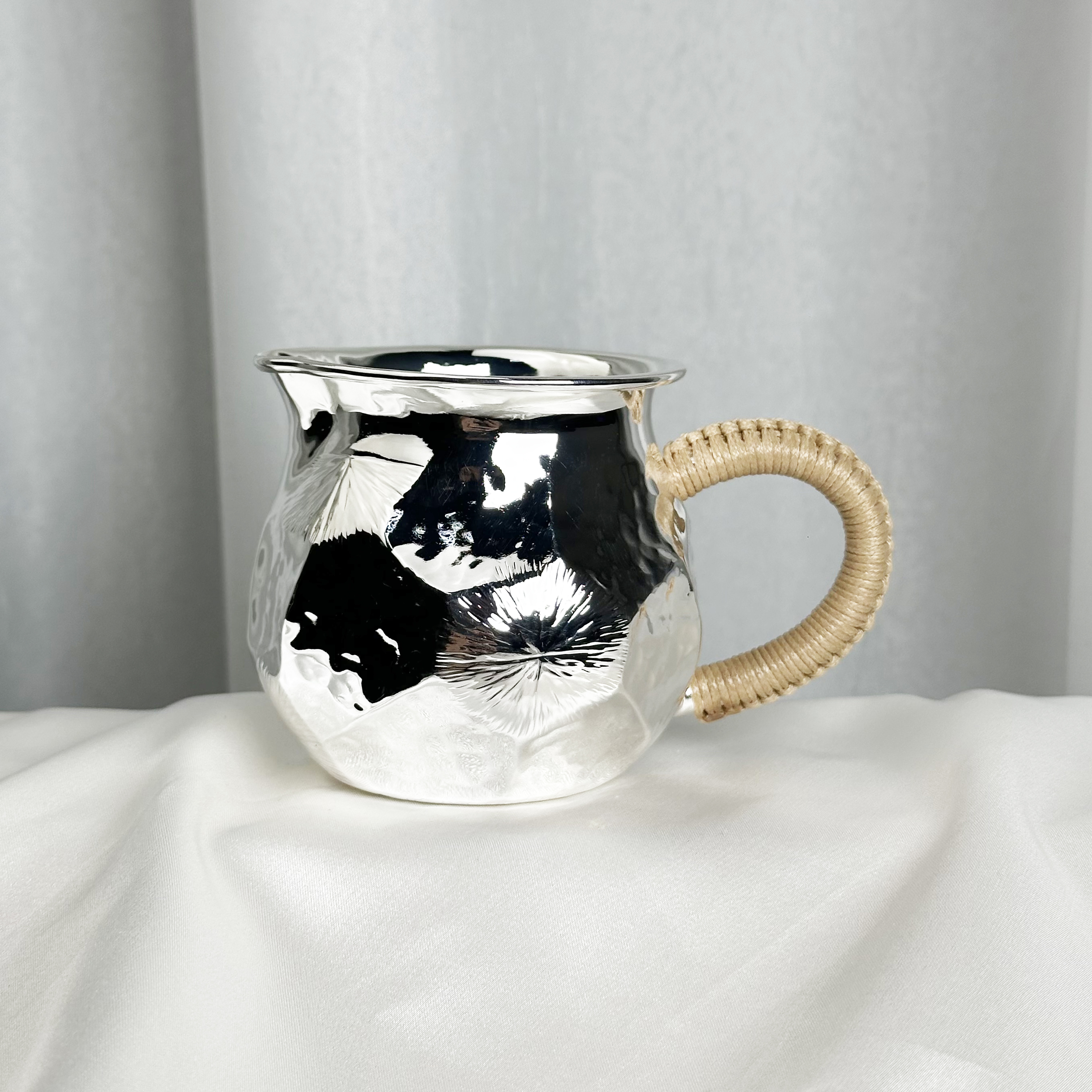 -手工锤纹烟花公道杯999