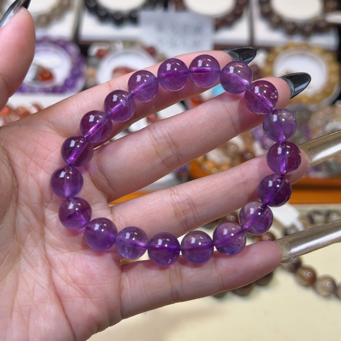 手链水晶未镶嵌乌拉圭紫水晶9.8M