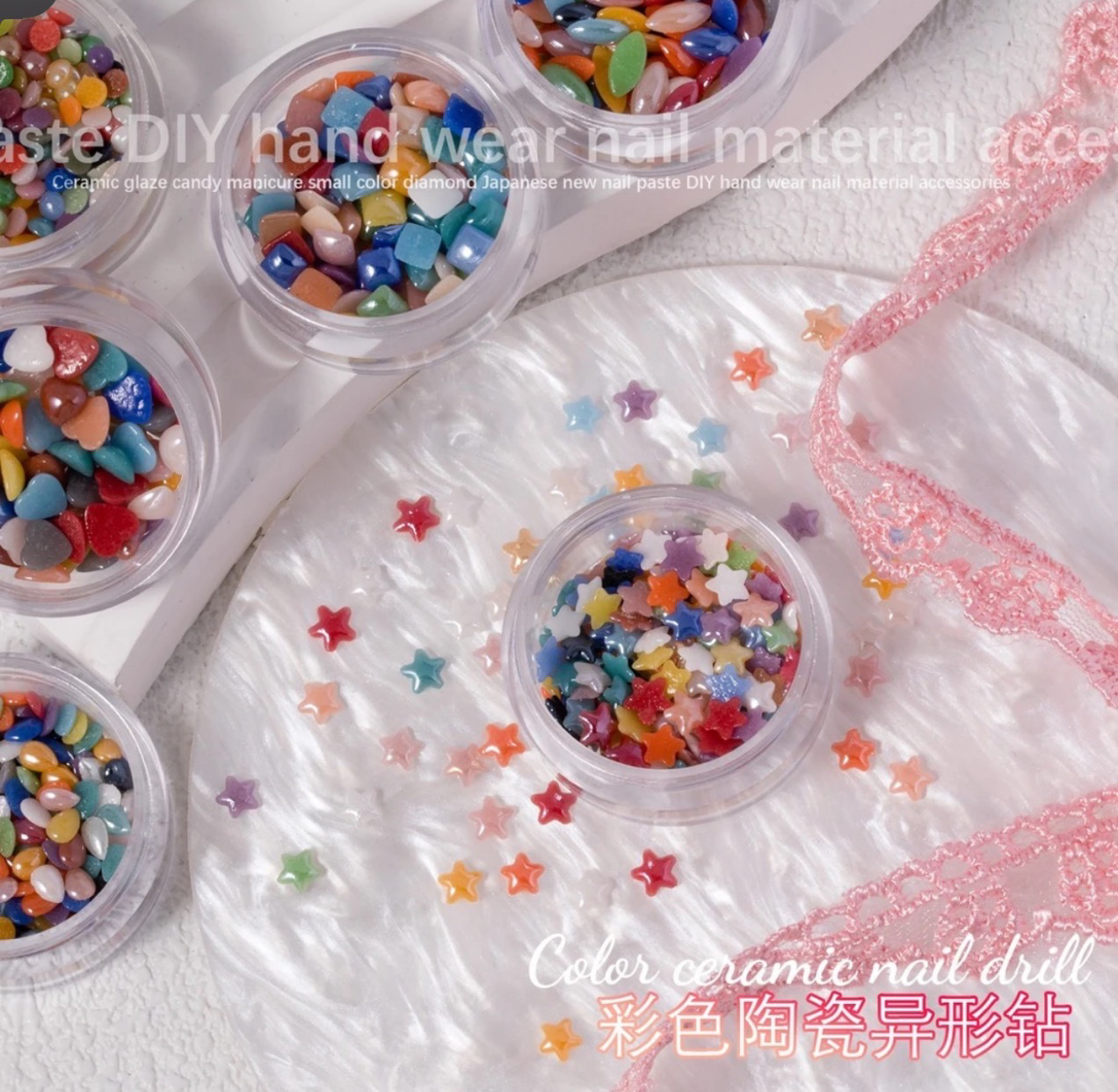 风靡亚洲的可爱系爱心美甲饰品，土酷风必备