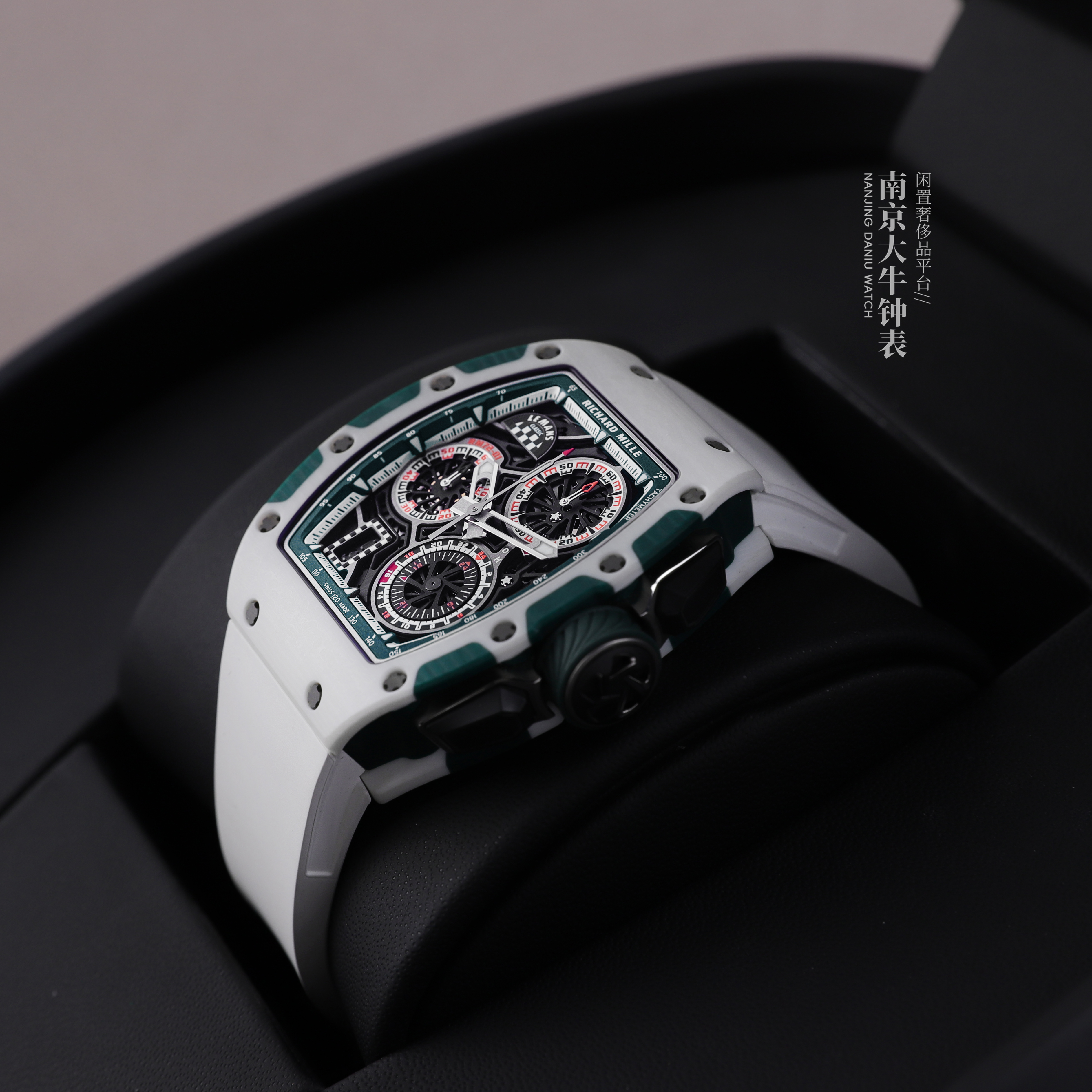 99新 Richard Mille 大牛/rm72-01白陶瓷/23年全套/38.4× 47.34㎜