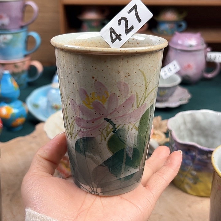 杯景德镇陶瓷手绘作品427
