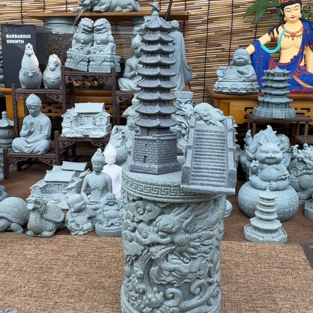 石材青砂石文昌塔