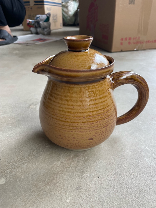 非遗文化复古粗陶泡茶壶纯手工500毫升左右