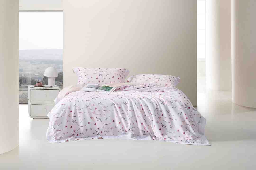 【Jbest】超细旦桑蚕丝棉磨毛四件套长绒棉混纺秋冬床品-邂逅柔情