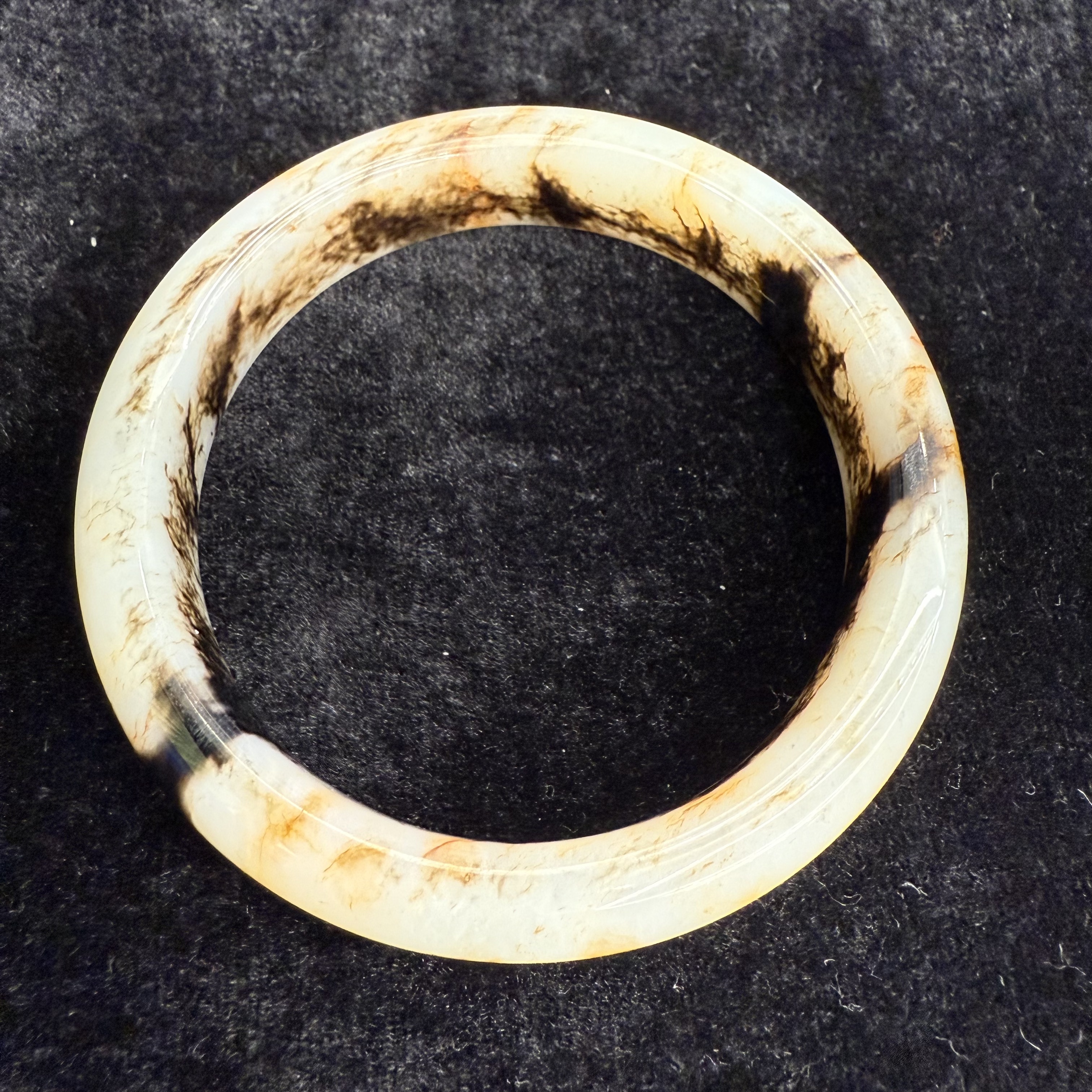 11403新疆和田玉手镯54.5圈口