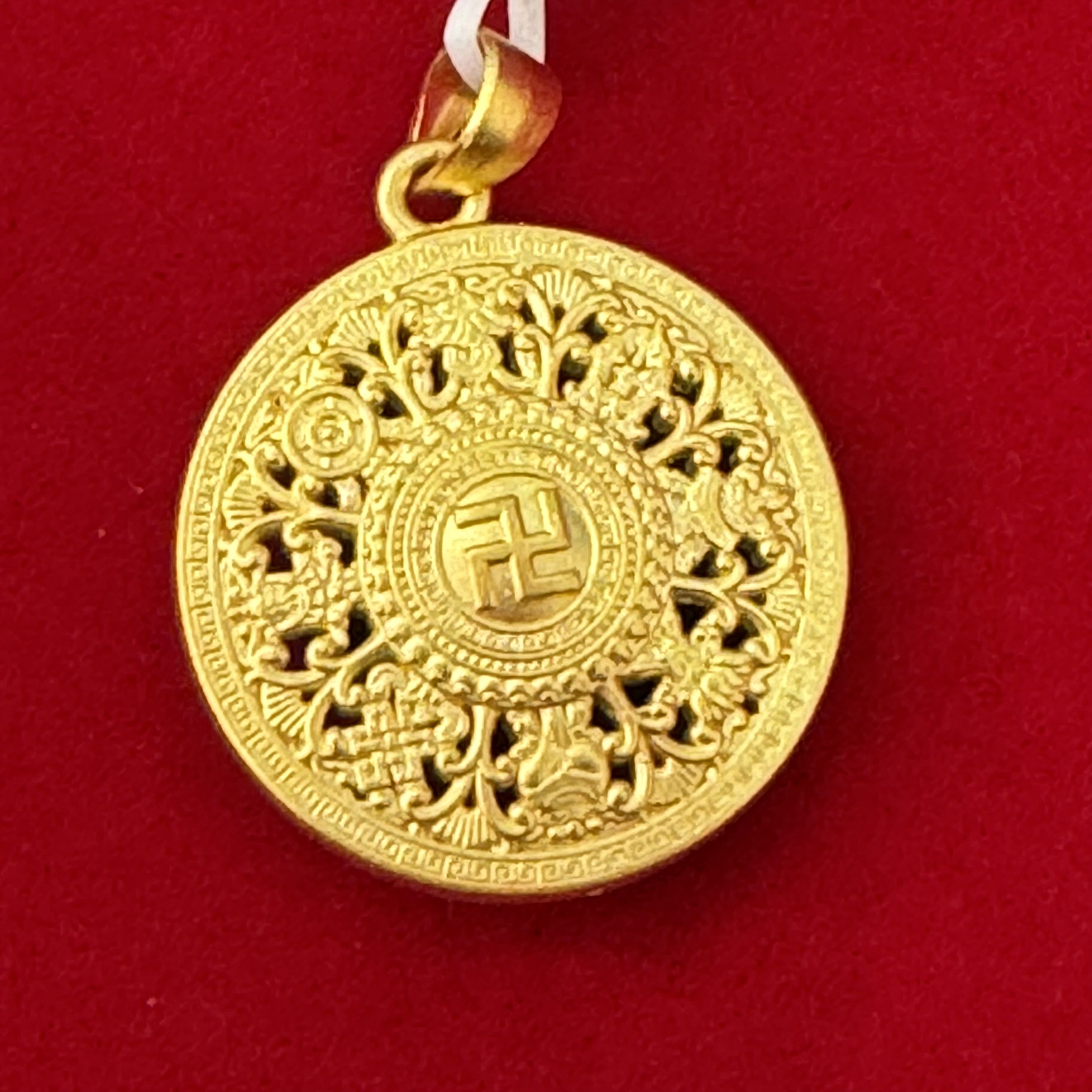 【陈晨专享】 足金999饰品 八宝罗盘吊坠 6.85 GP