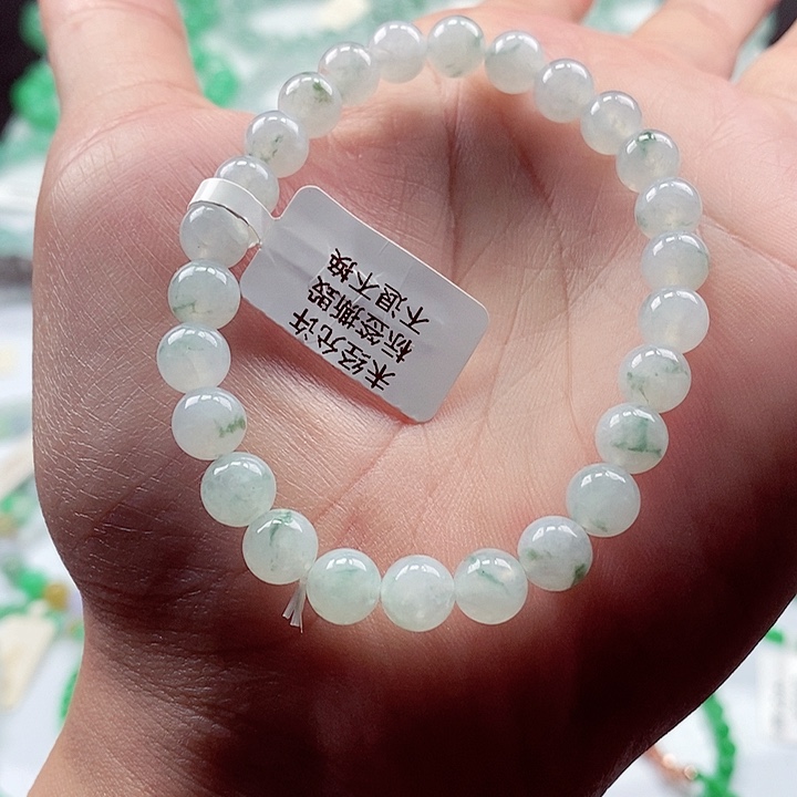 翡翠手链未镶嵌卡7