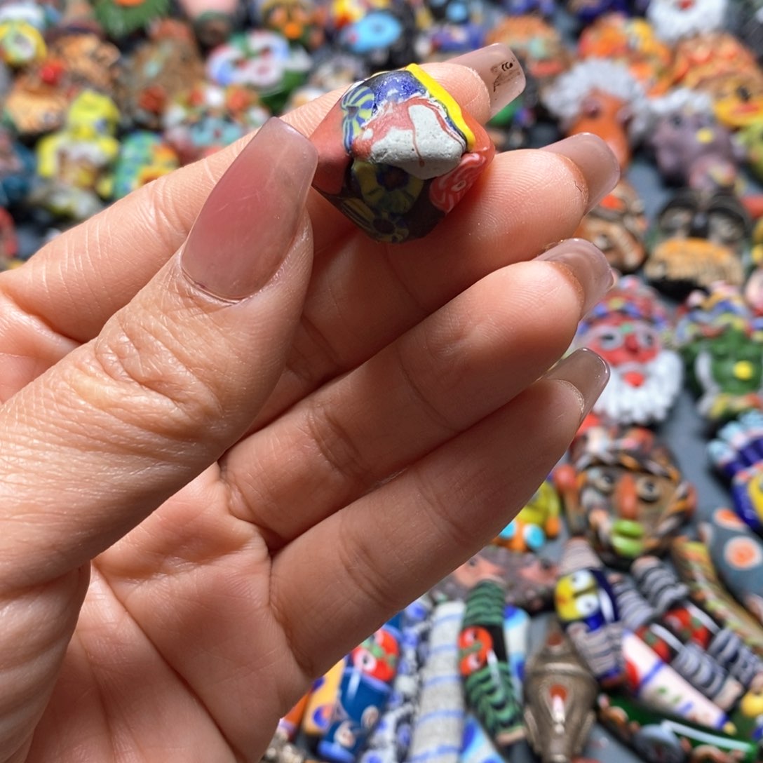 琉璃颈饰印度尼西亚飞碟