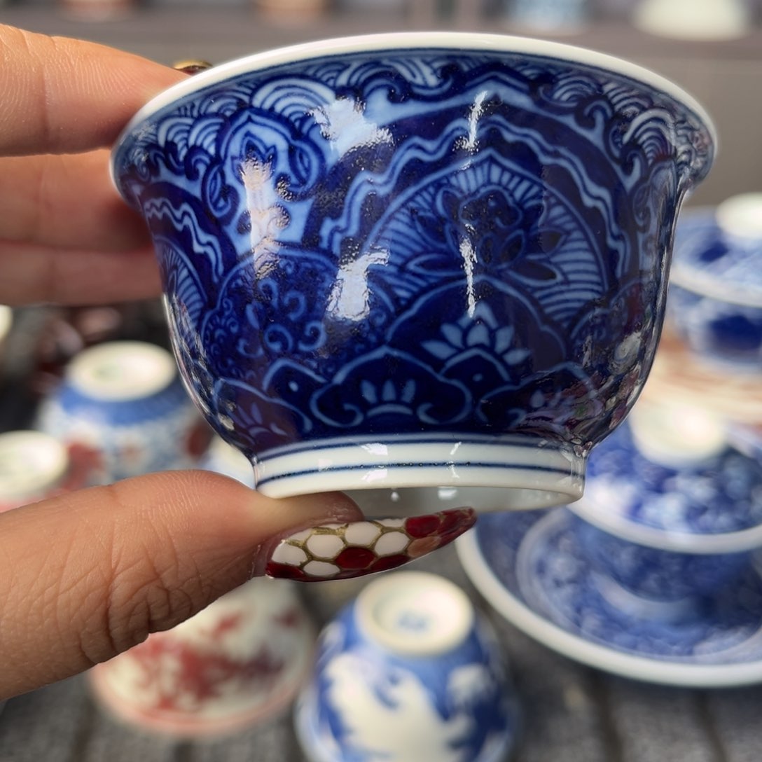 摆件景德镇毛仔柴窑主人杯