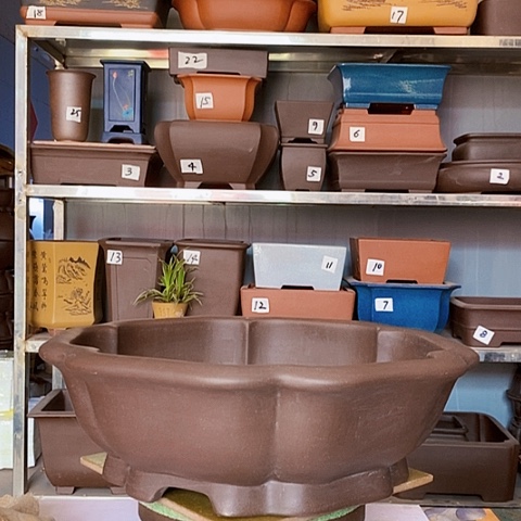 红陶宜兴紫砂花盆