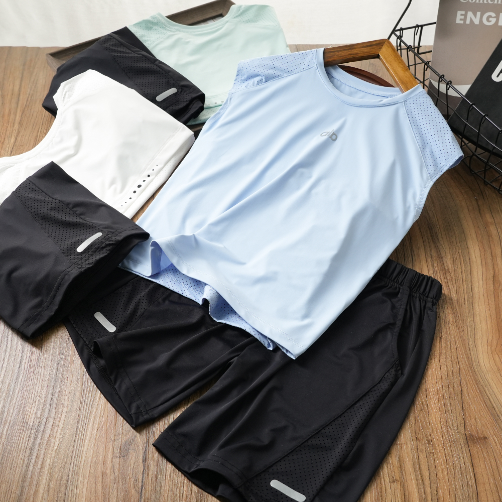 夏季冰感网眼速干背心套装中大童透气两件套男童冰凉套XMTX591