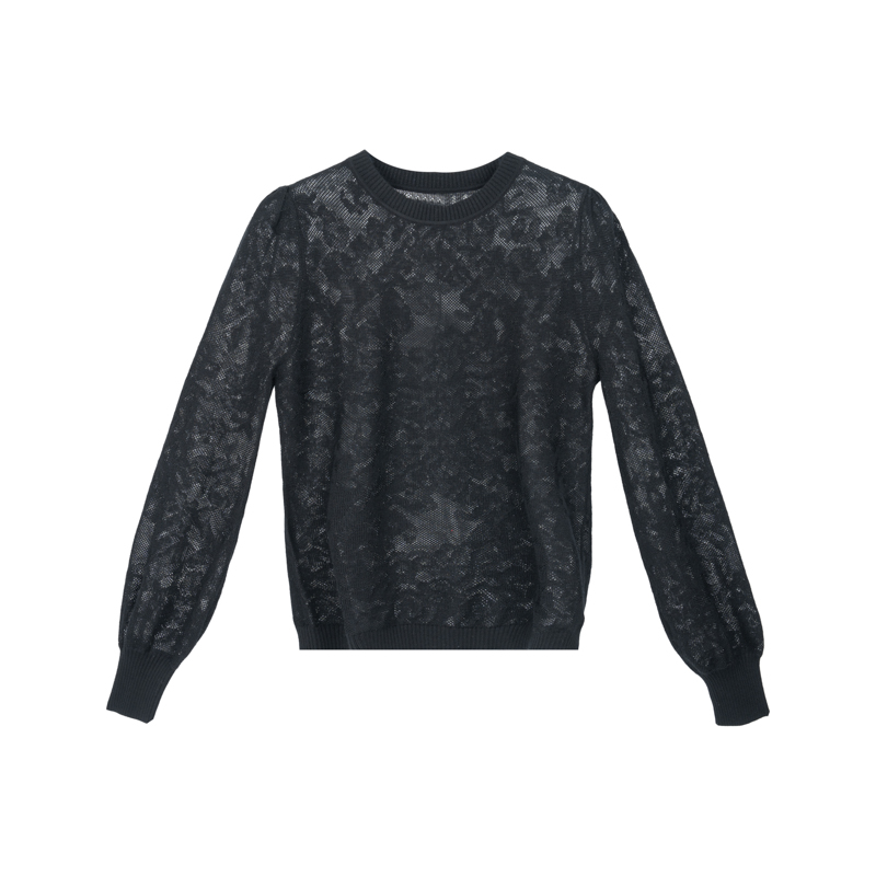 【小余专属】春季毛针织衫蕾丝长袖时尚百搭CW0341333783