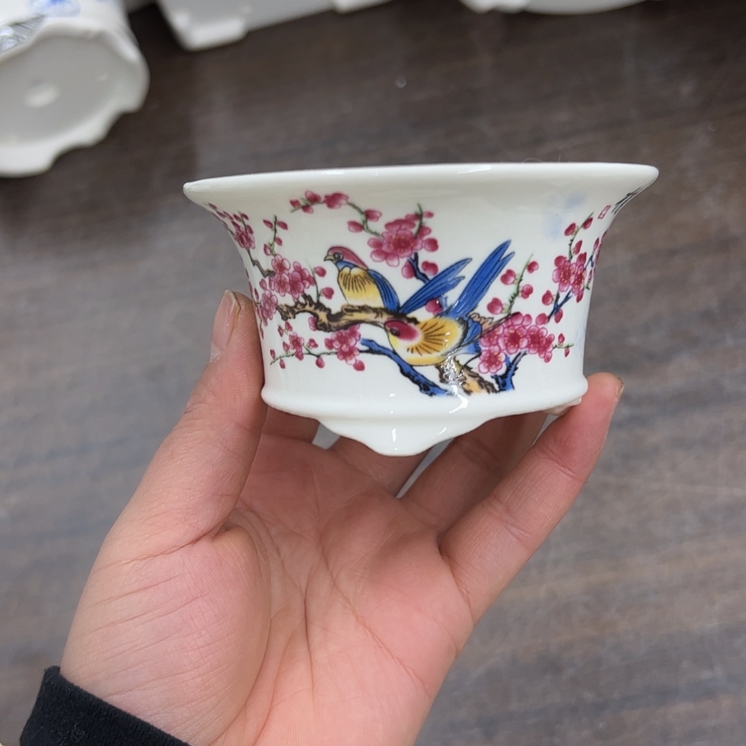 紫砂花盆202号微瑕9.5/5cm